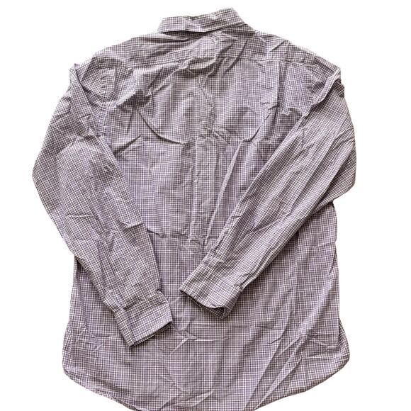 Polo Ralph Lauren Purple & Green Checked Spread Collar Button Down Men’s Large - Picture 3 of 7